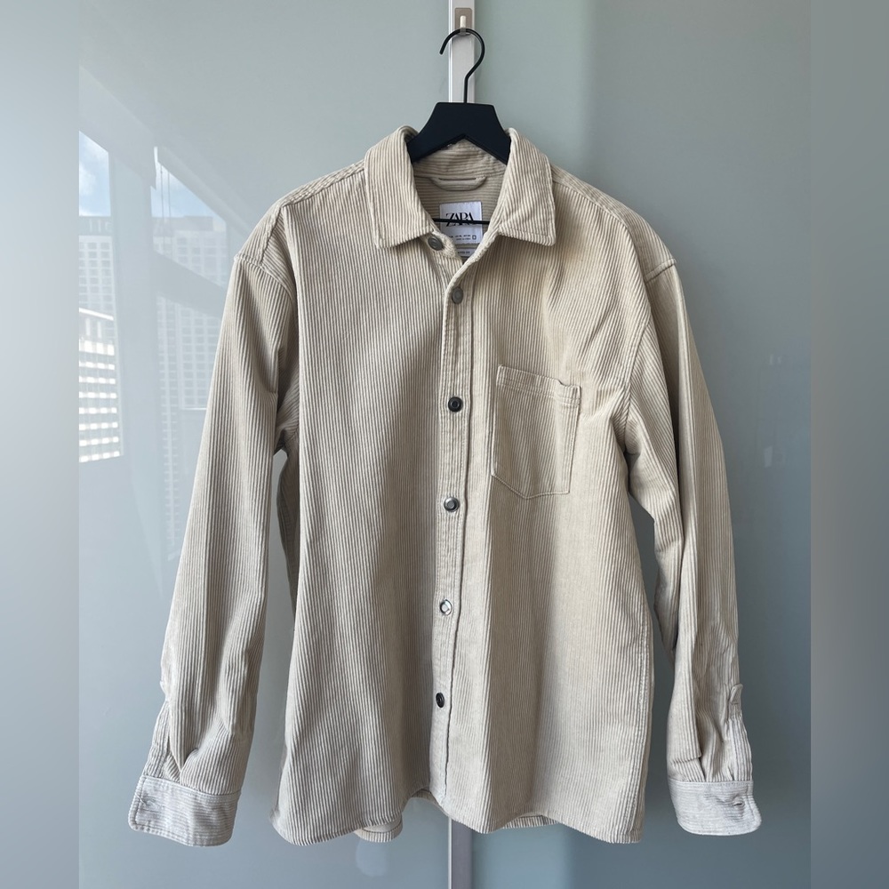 Beige Corduroy Button Down - Size XL